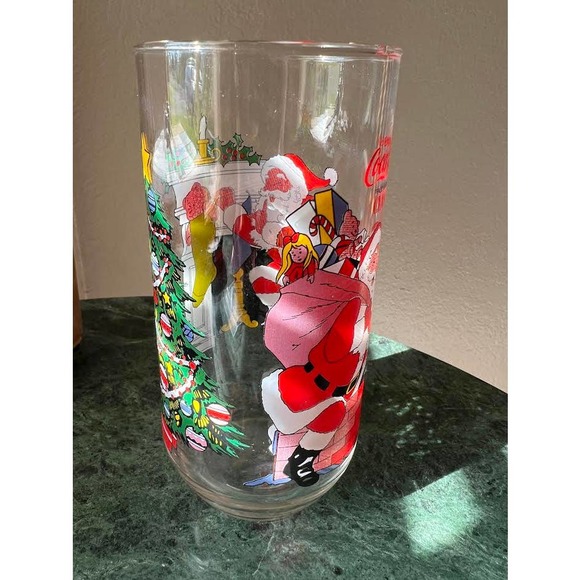 Vintage  Coca Cola McCrory Stores Santa Claus Glass - Picture 5 of 8